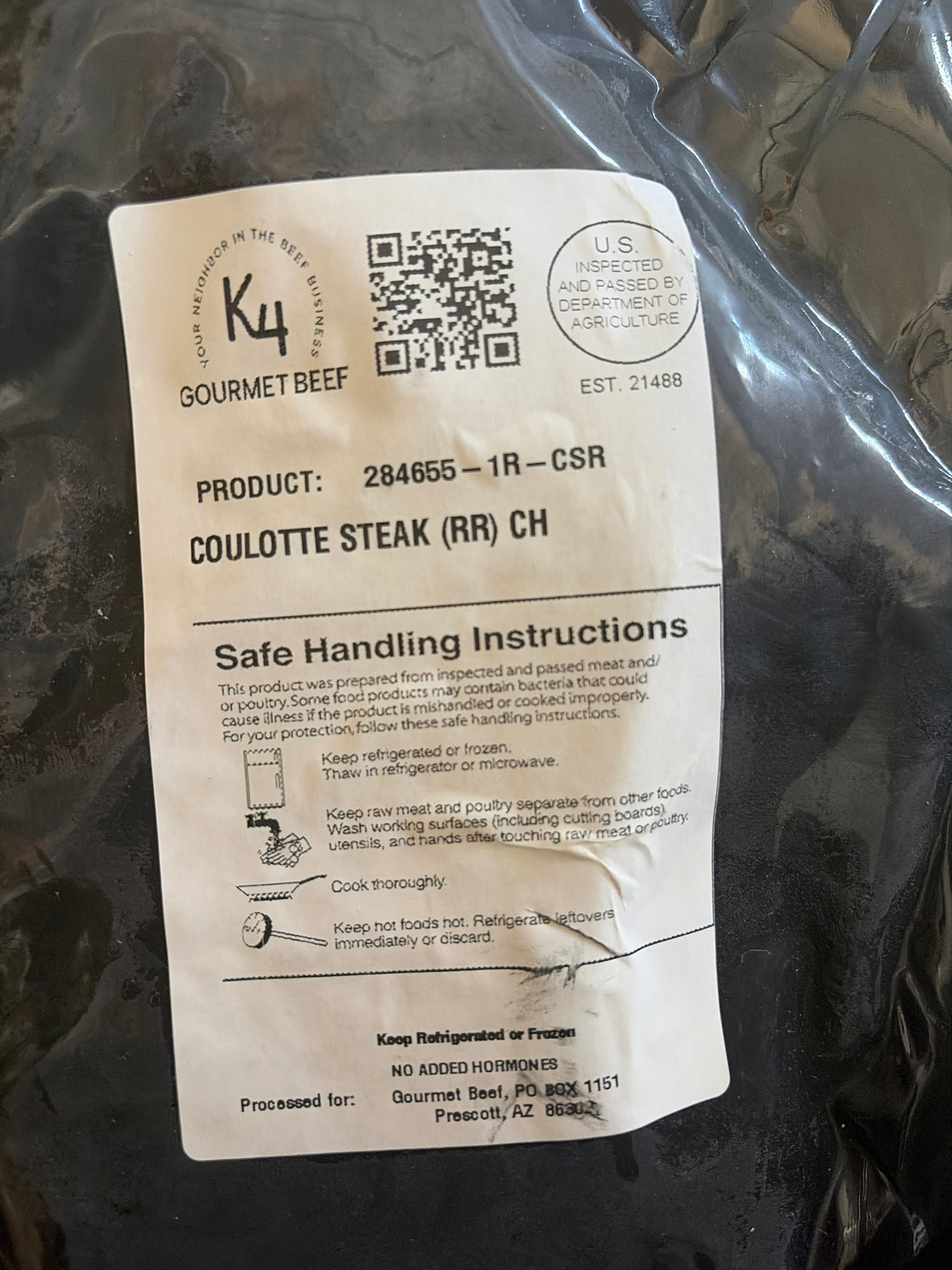 Coulotte Steak AKA Picanha or Sirloin Cap